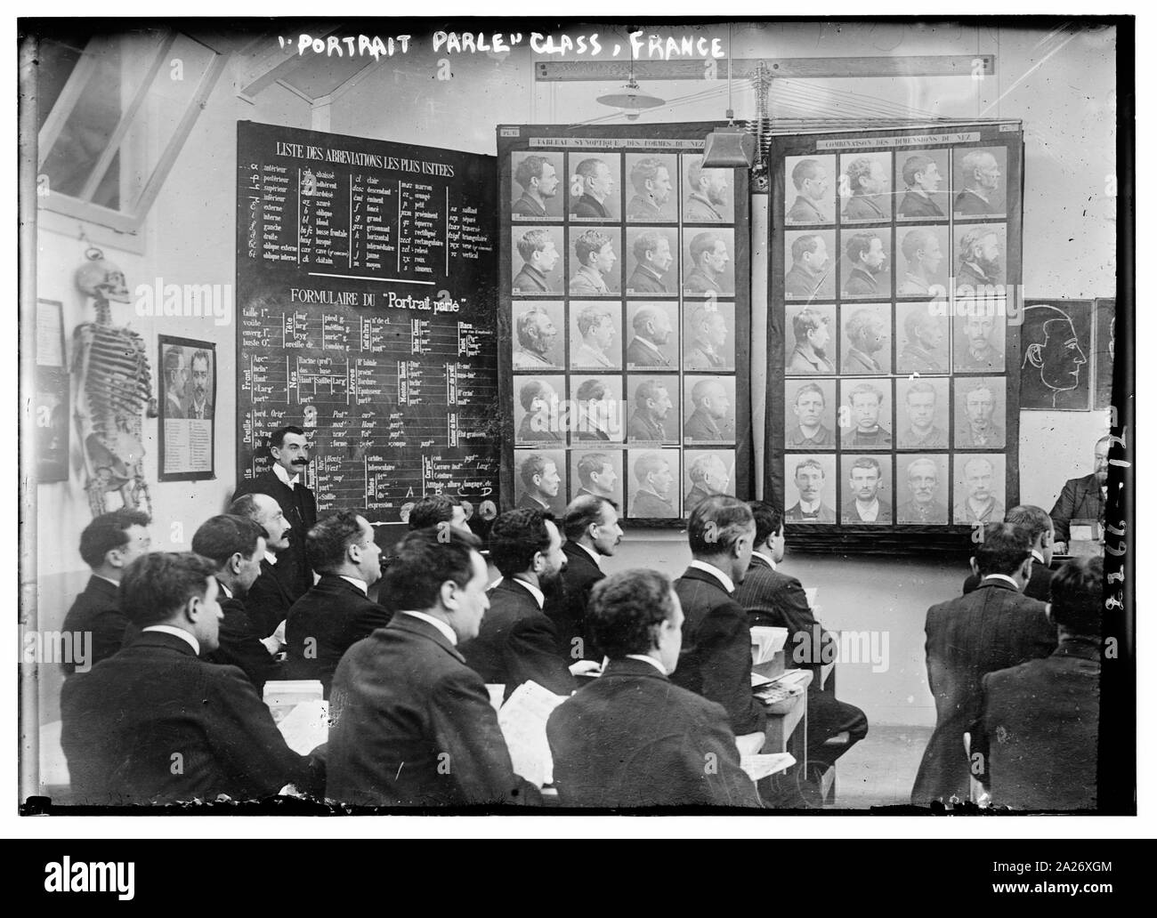 Ritratto Parle classe, Francia Foto Stock