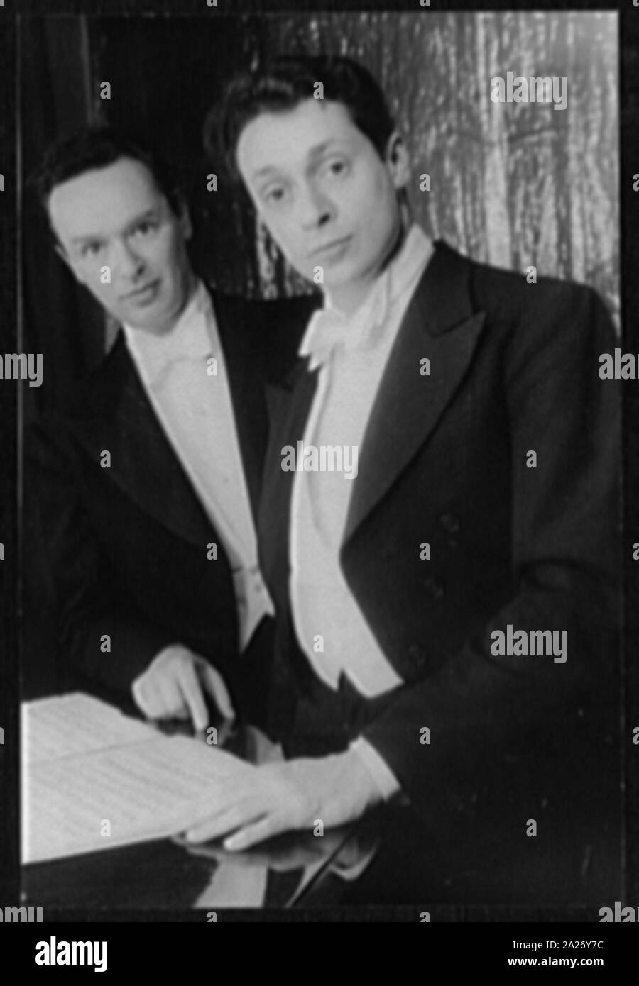 Ritratto di Arthur Oro e Robert Fizdale Foto Stock