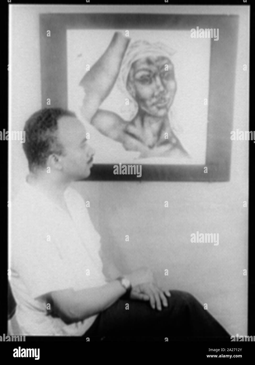 Ritratto di Eldzier Cortor Foto Stock