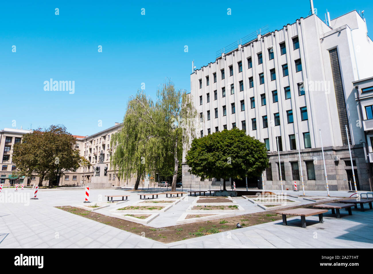 Laisves Aleja, Naujamiestis, new town, Kaunas, Lituania Foto Stock