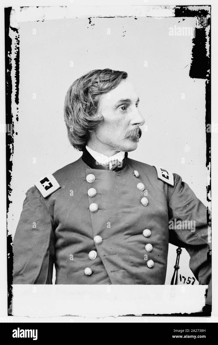 Ritratto di magg. Gen. Gouverneur K. Warren, ufficiale dell'esercito federale Foto Stock