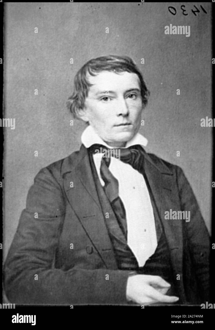 Ritratto di Vice Presidente Alexander Stephens, ufficiale degli Stati confederati di governo Foto Stock