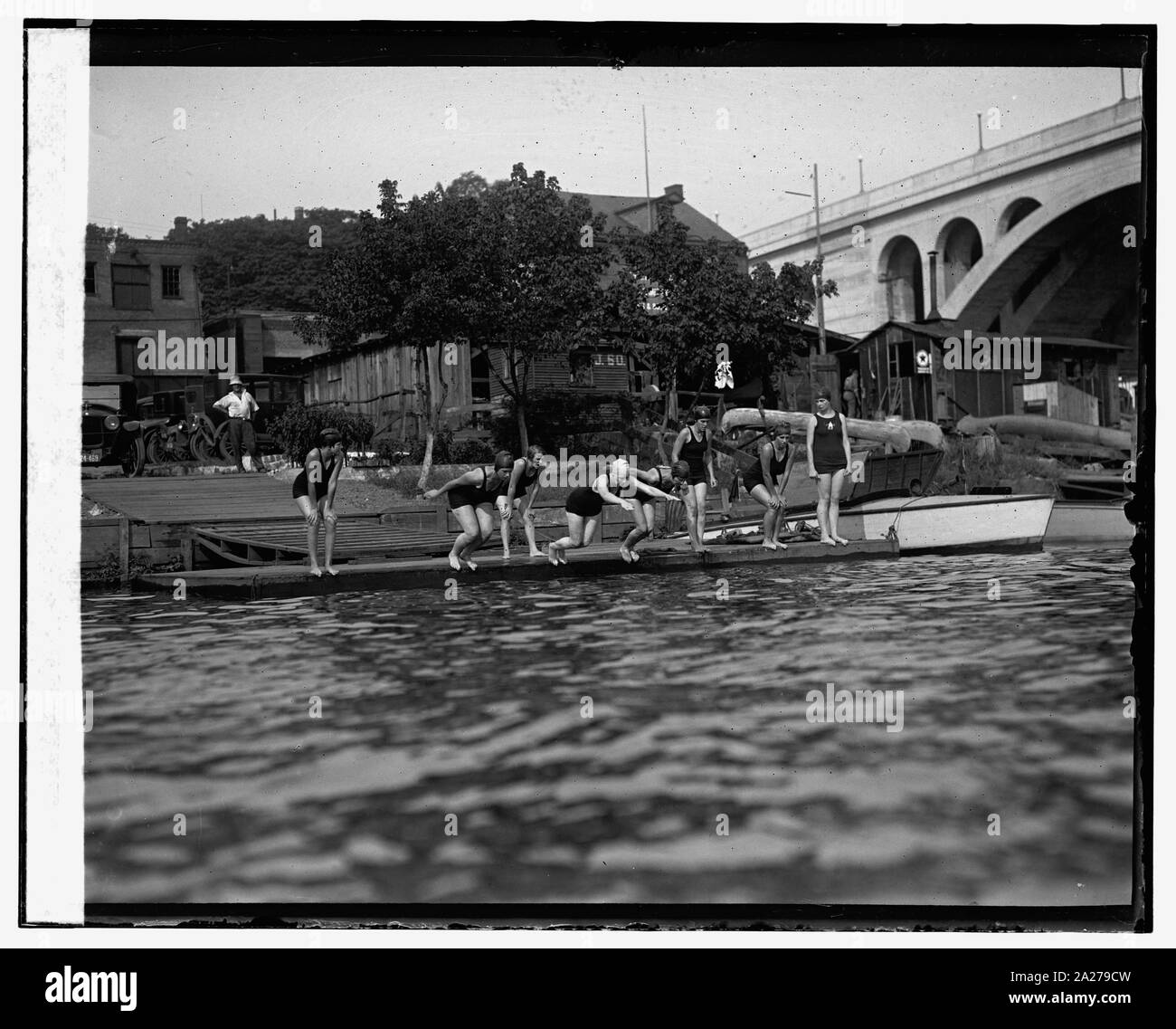 Potomac Club in barca Foto Stock