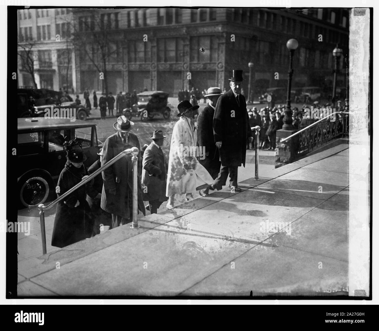 Pres. & Mrs. Coolidge, la Giornata del Ringraziamento, 11/26/25 Foto Stock
