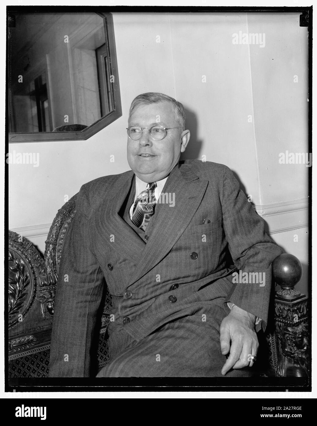 Presidente degli Stati Uniti Avvocati. Washington, 27 aprile. Un immagine informale di Benjamin Harrison, U.S. Attorney dalla California del Sud distretto che recentemente è stato eletto presidente della neonata U.S. Associazione di avvocati Foto Stock