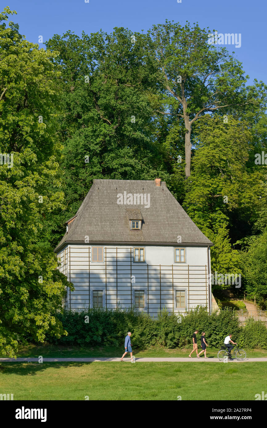 Goethes Gartenhaus, Parco an der Ilm, Weimar, Thüringen, Deutschland Foto Stock