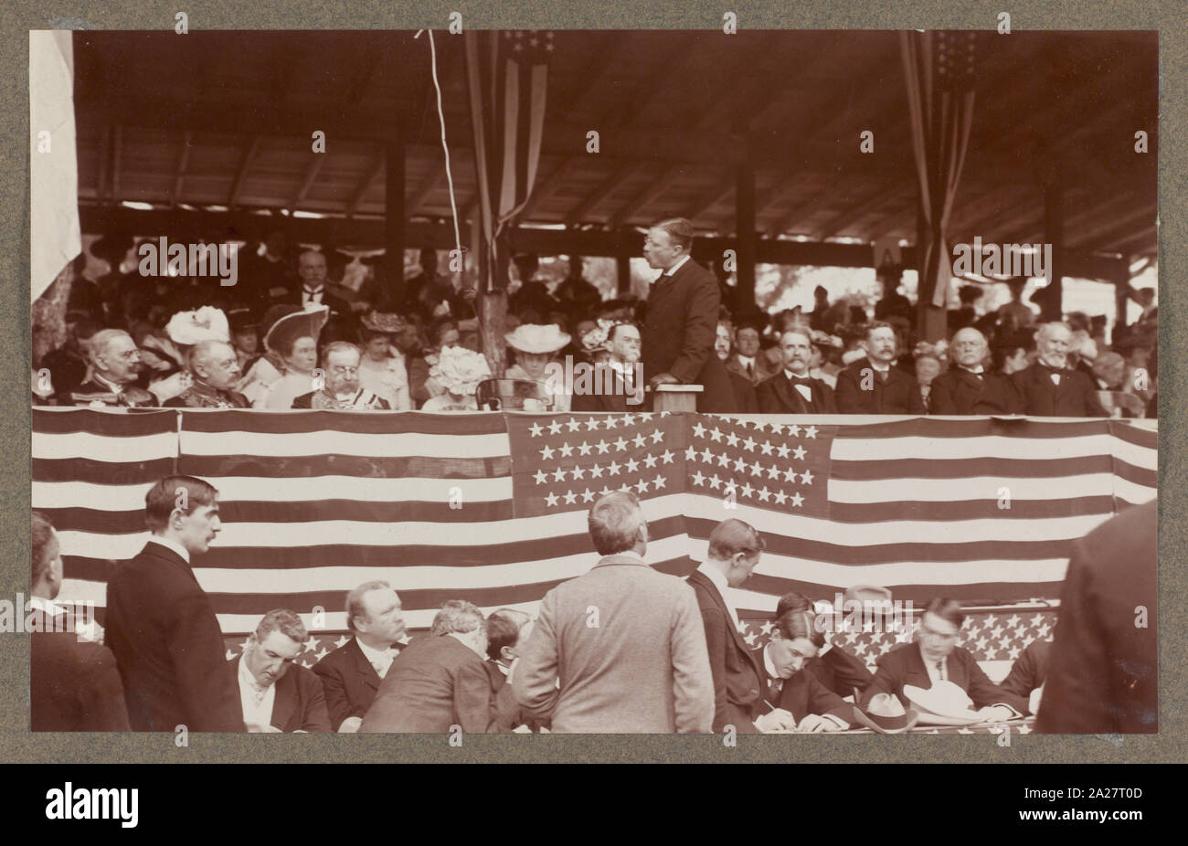 Presidente del discorso - Rochambeau cerimonie Foto Stock