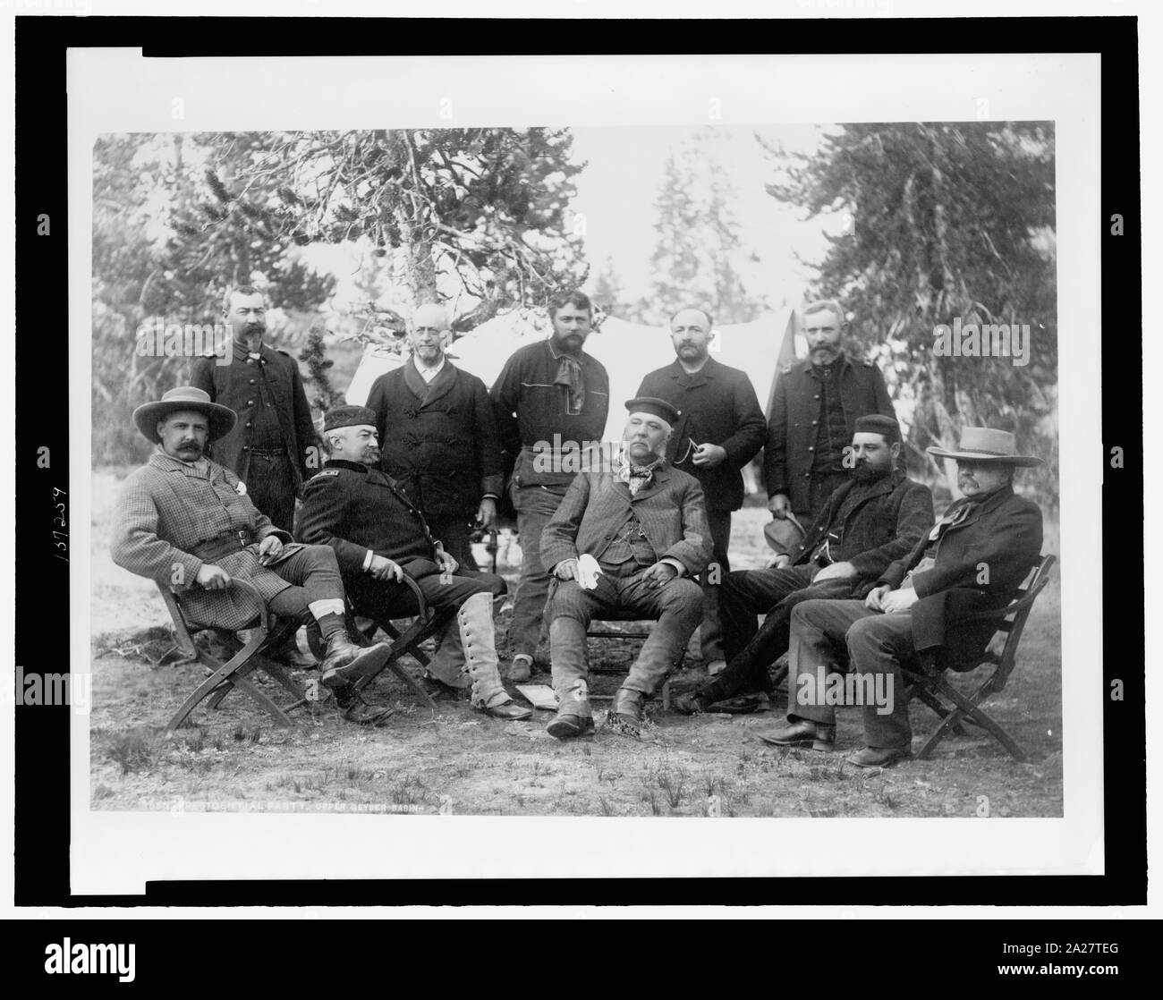 Partito presidenziale, Upper Geyser Basin Foto Stock