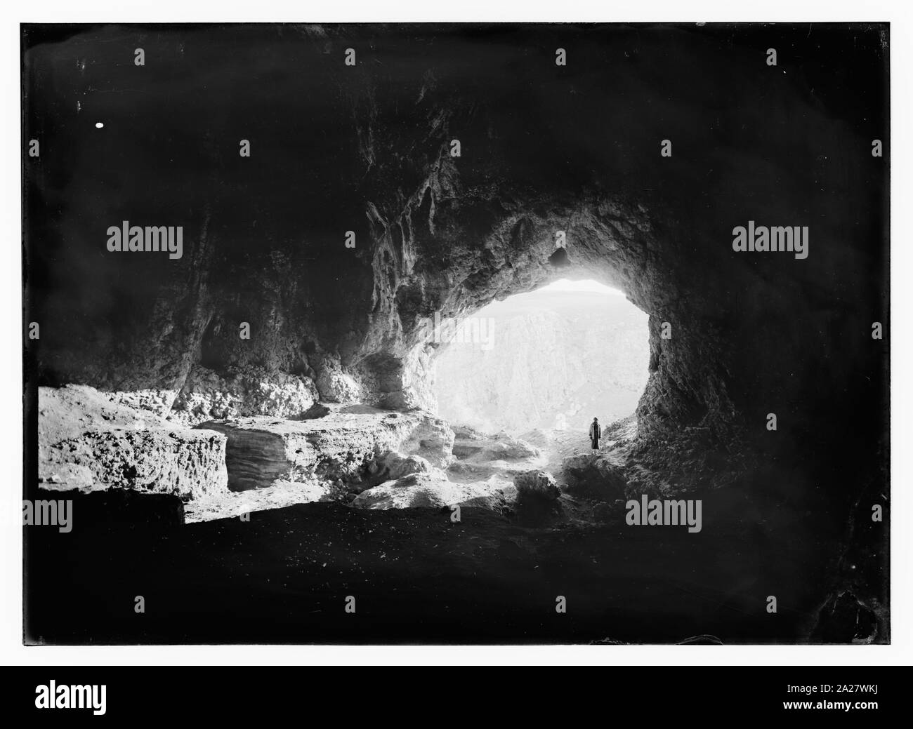 Grotta primordiale vicino a Tabgha Foto Stock