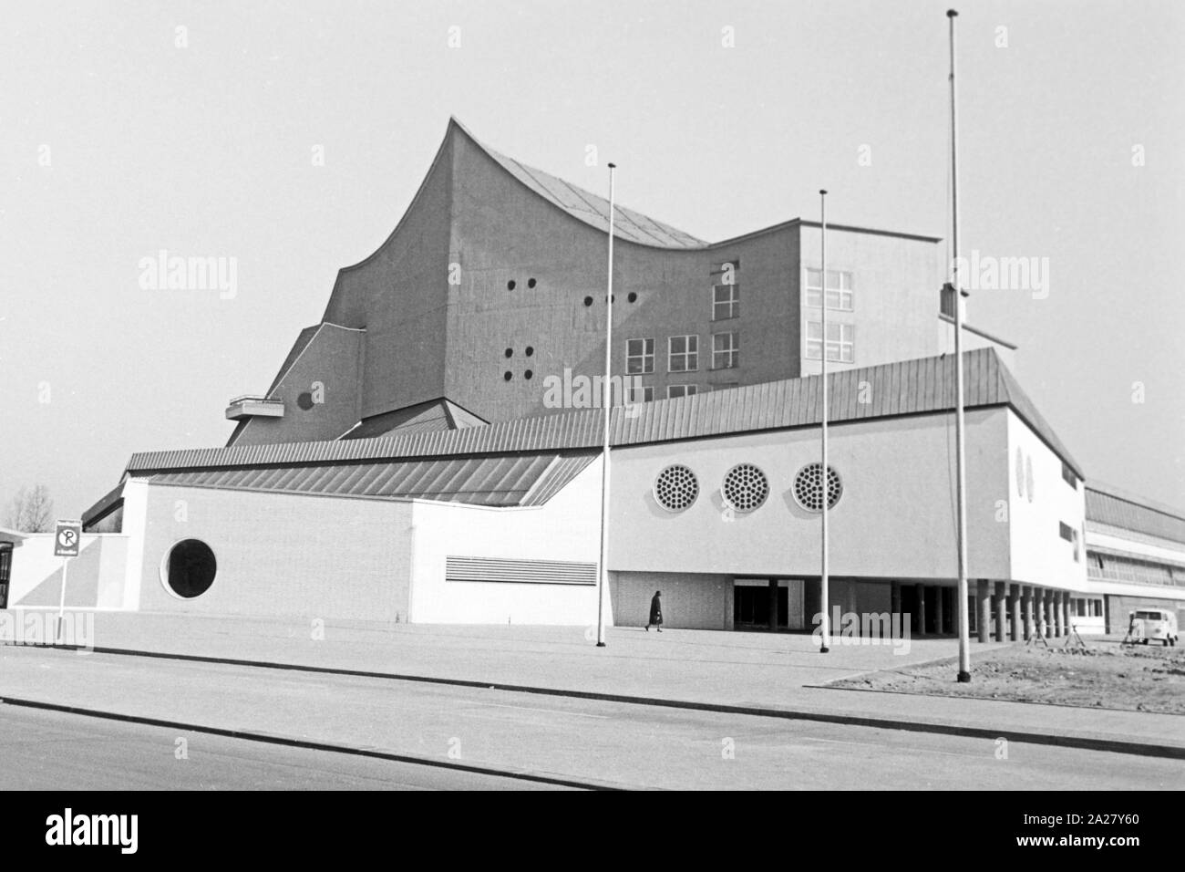 Das Studio für Elektroakustische Musik, neben der Akademie der Künste Hanseatenweg im a Berlino, Deutschland 1963. Studio for electro acoustic music accanto all'Accademia delle arti a Hanseatenweg a Berlino, Germania, 1963. Foto Stock