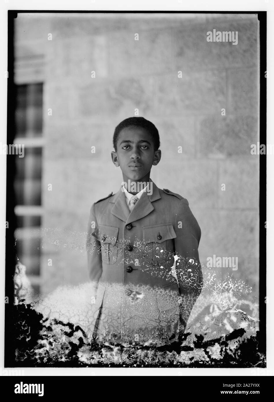 Il principe Makonnen, figlio dell'imperatore Haile Selassie dell Etiopia, in Gerusalemme Foto Stock