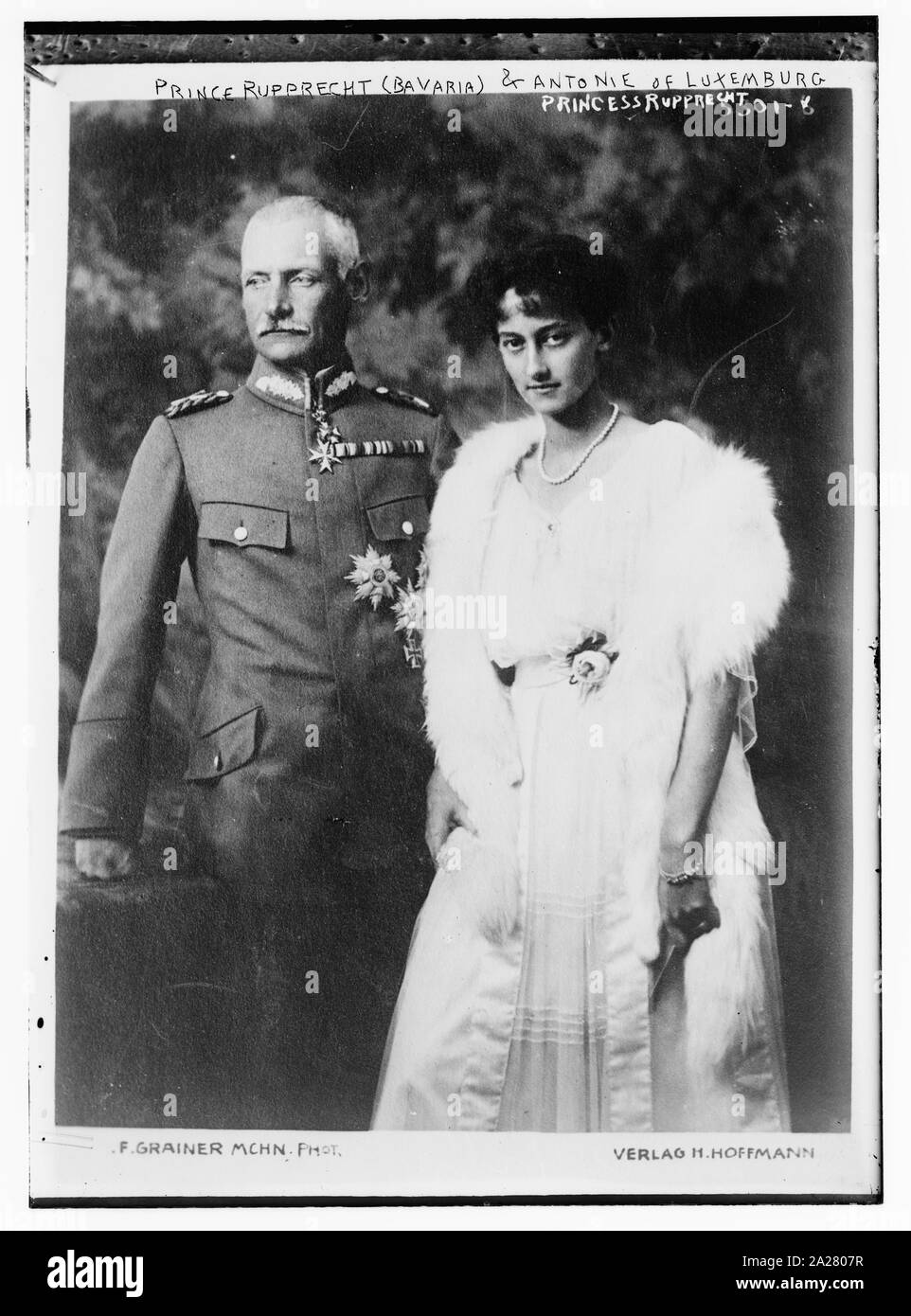 Il principe Rupprecht di Baviera & Antonie di Lussemburgo Foto Stock