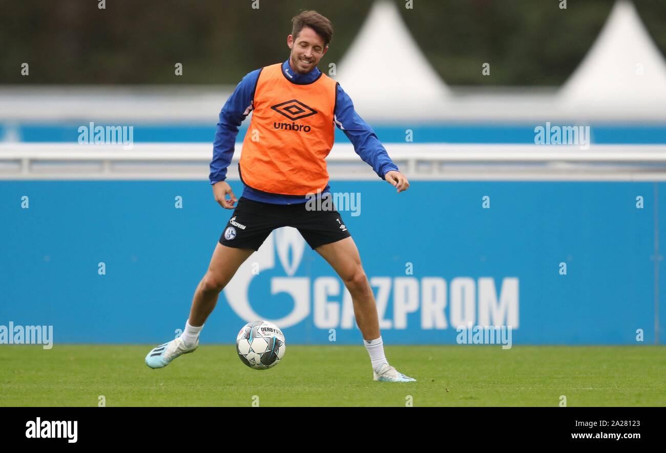 Firo: 01.10.2019 Calcio, 2019/2020 1.Bundesliga: FC Schalke 04 Marchio formazione Ulu | Utilizzo di tutto il mondo Foto Stock