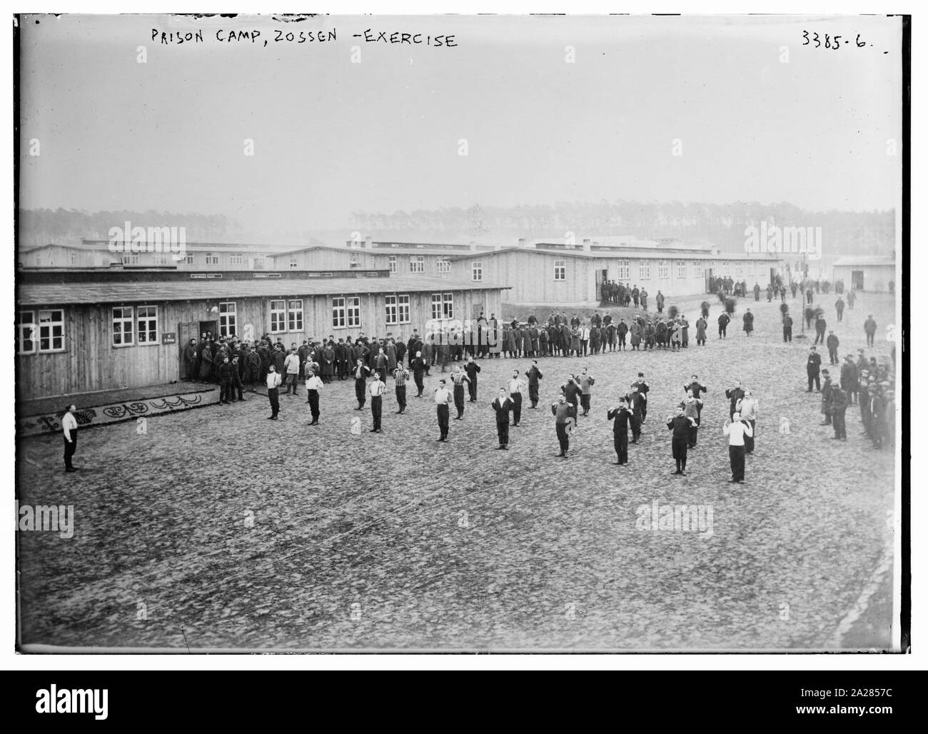 Campo di prigionia, Zossen -- esercizio Foto Stock