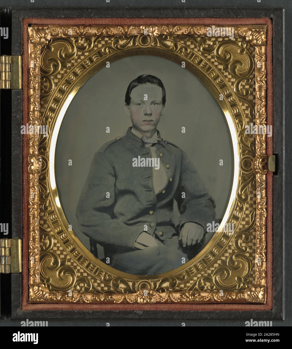 Alexander privato T. Harris di Richmond Virginia Parker Luce batteria di artiglieria in Richmond camicia in deposito Foto Stock