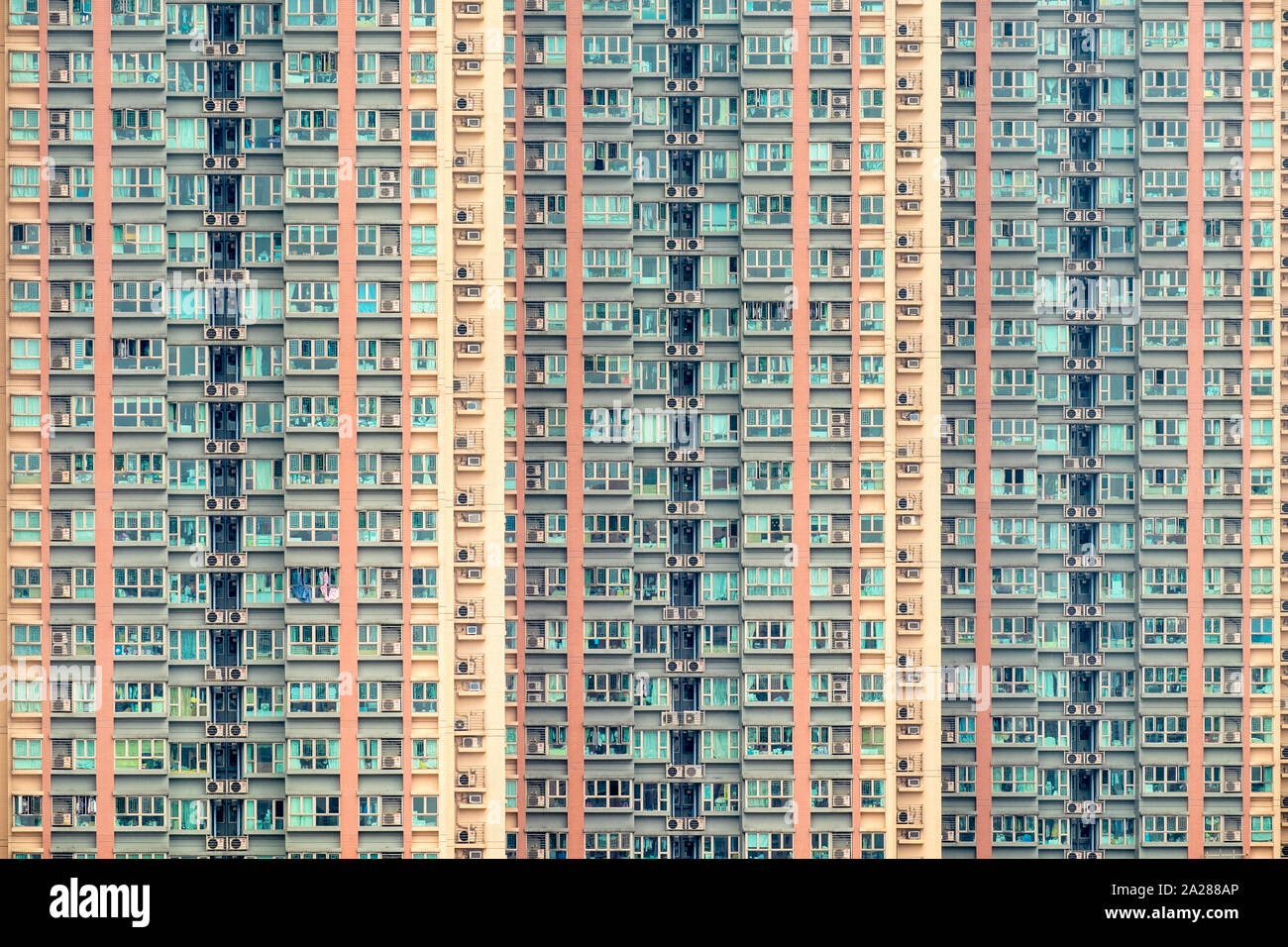 Blocco di appartamenti di torri in Tseung Kwan O, Sai Kung distretto, Nuovi Territori di Hong Kong, Cina Foto Stock