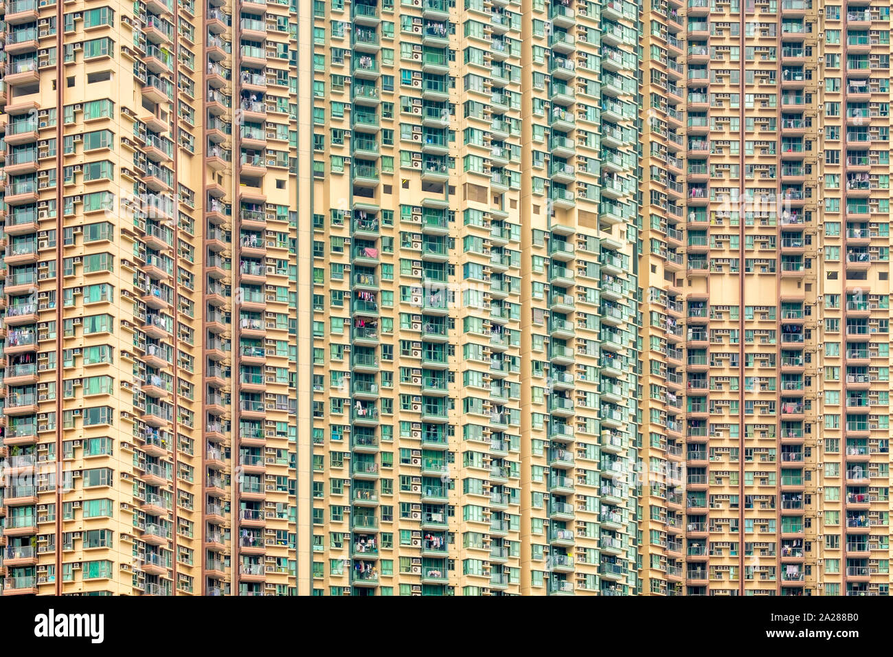 Blocco di appartamenti di torri in Tseung Kwan O, Sai Kung distretto, Nuovi Territori di Hong Kong, Cina Foto Stock