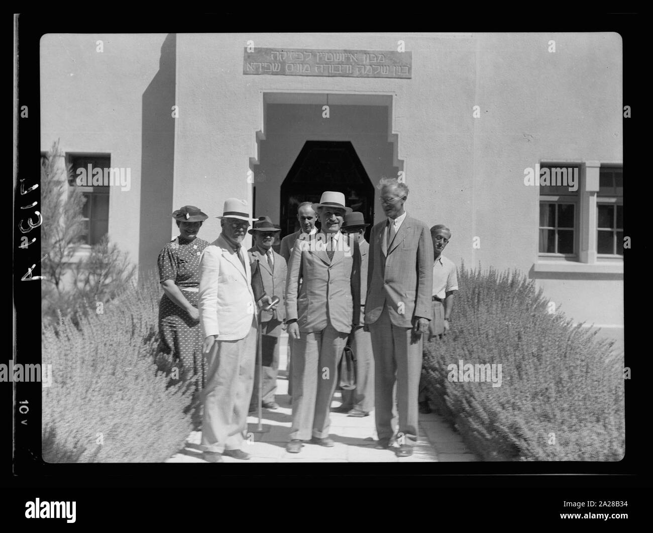 Il Professore Morris presso l'Università ebraica (del deserto dei Gobi fama, ottobre 1937) Foto Stock