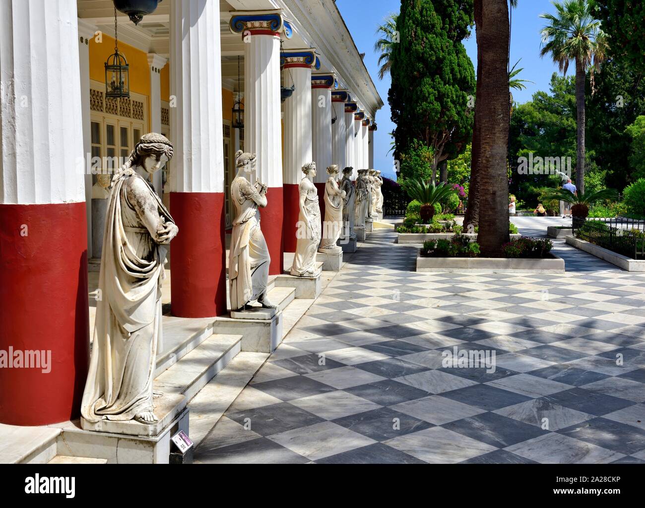 Palazzo Achilleion,Gastouri,l'isola di Corfù, isole Ionie, Grecia Foto Stock