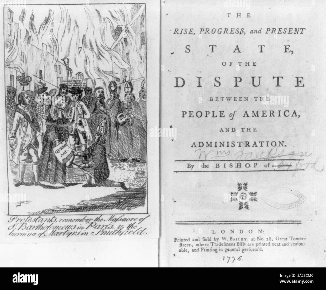 I Protestanti, ricorda il massacro di san Bartholemews a Parigi, e la combustione di martiri in Smithfield Foto Stock