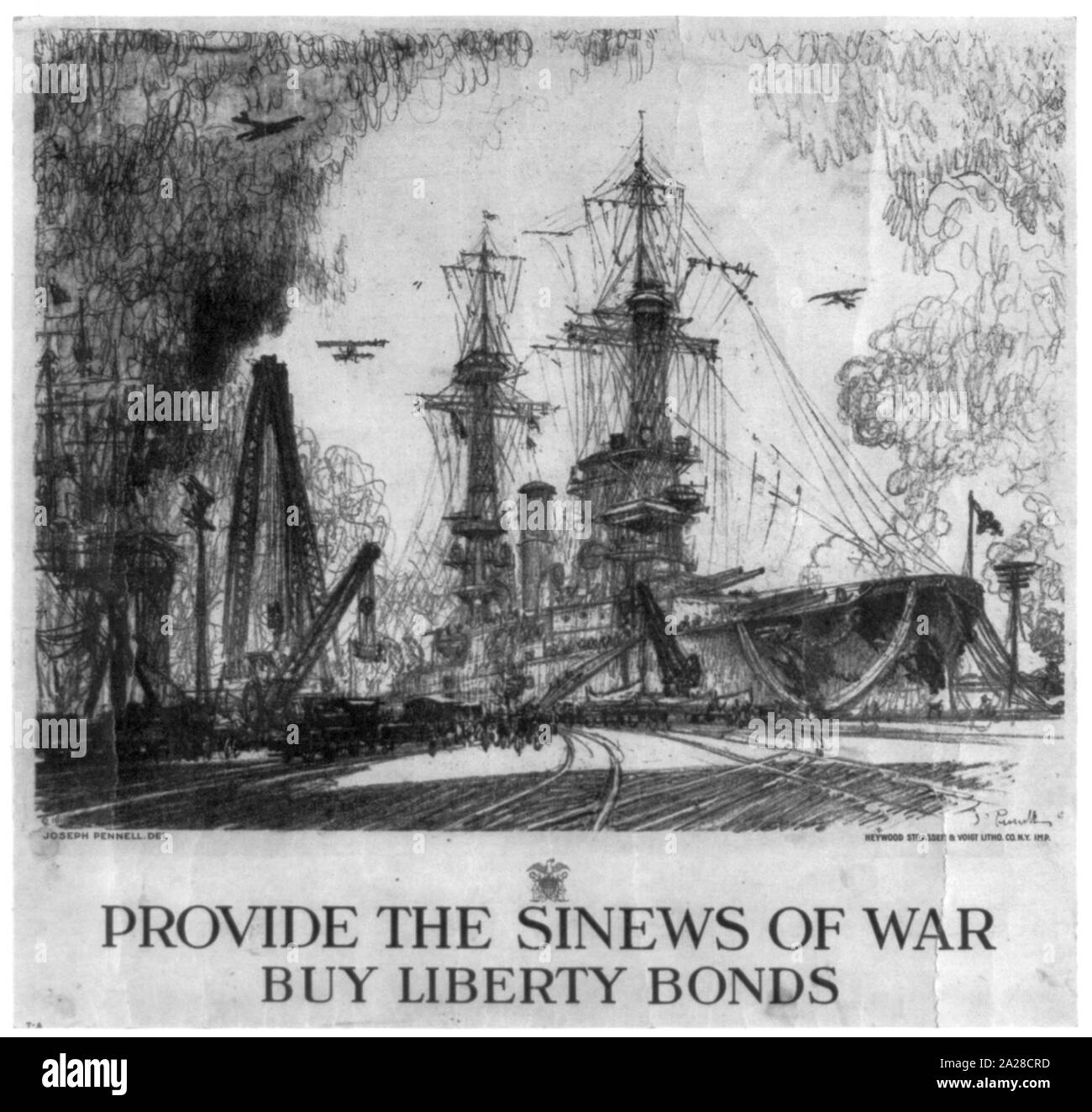 Fornire i nervi di guerra, acquistare obbligazioni Liberty Foto Stock