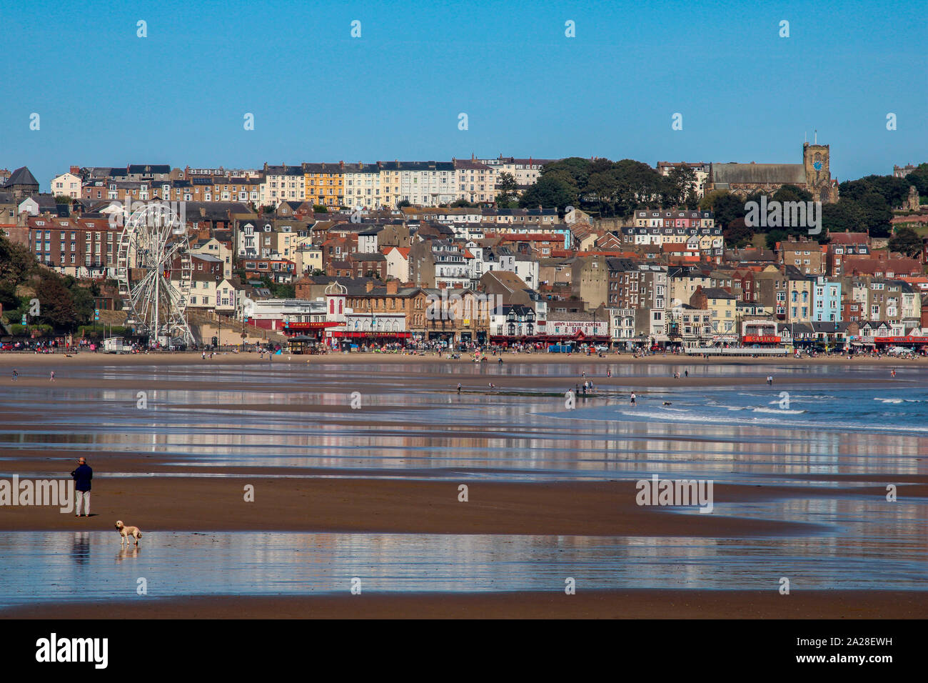 Scarborough. Regno Unito. 09.19.19. La localit balneare di Scarborough sulla North Yorkshire costa nel nord-est dell'Inghilterra. Foto Stock