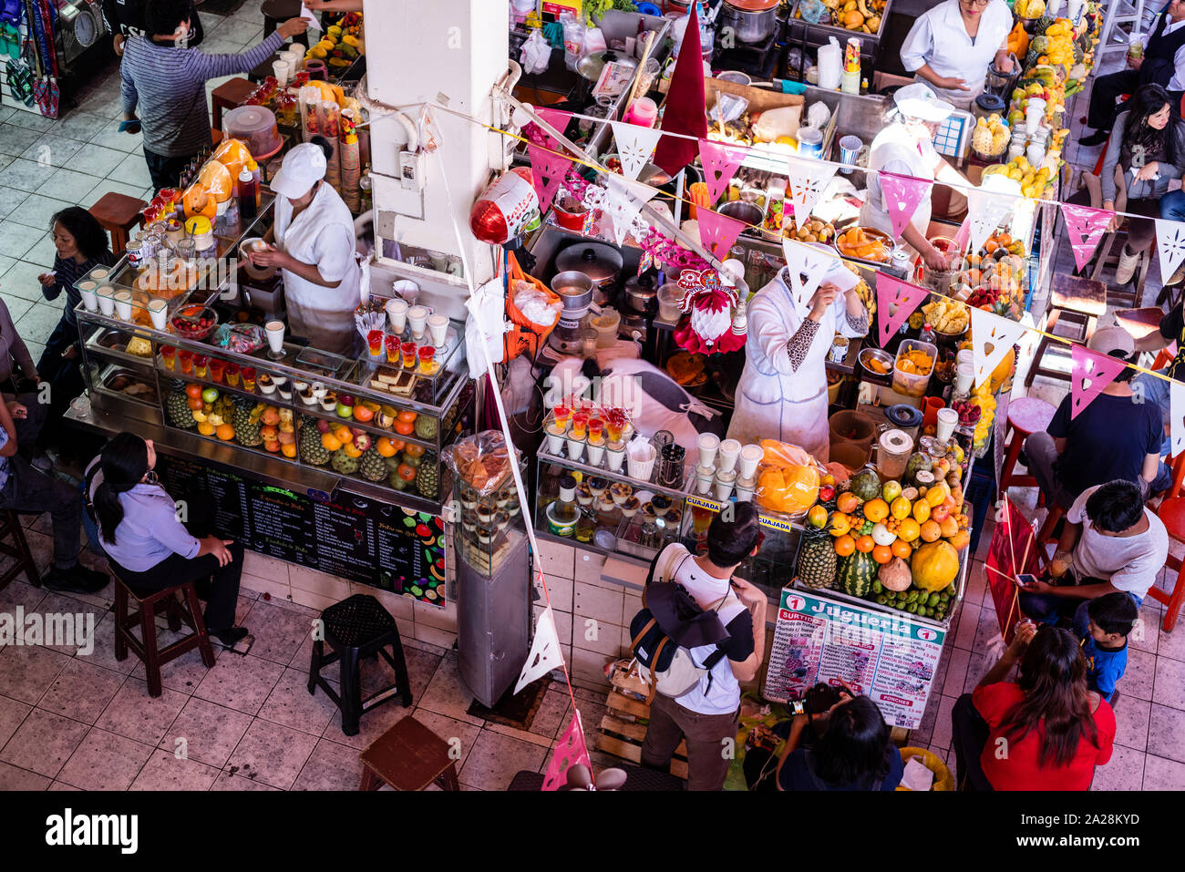 San Camilo mercato, città di Arequipa, Perù. Foto Stock