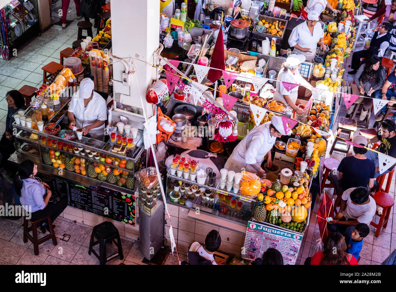 San Camilo mercato, città di Arequipa, Perù. Foto Stock