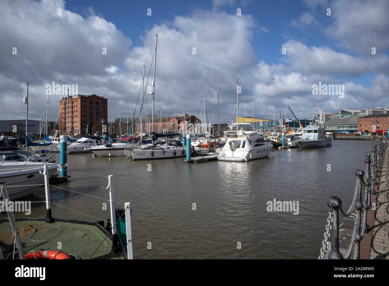 Hull Marina, East Yorkshire Foto Stock