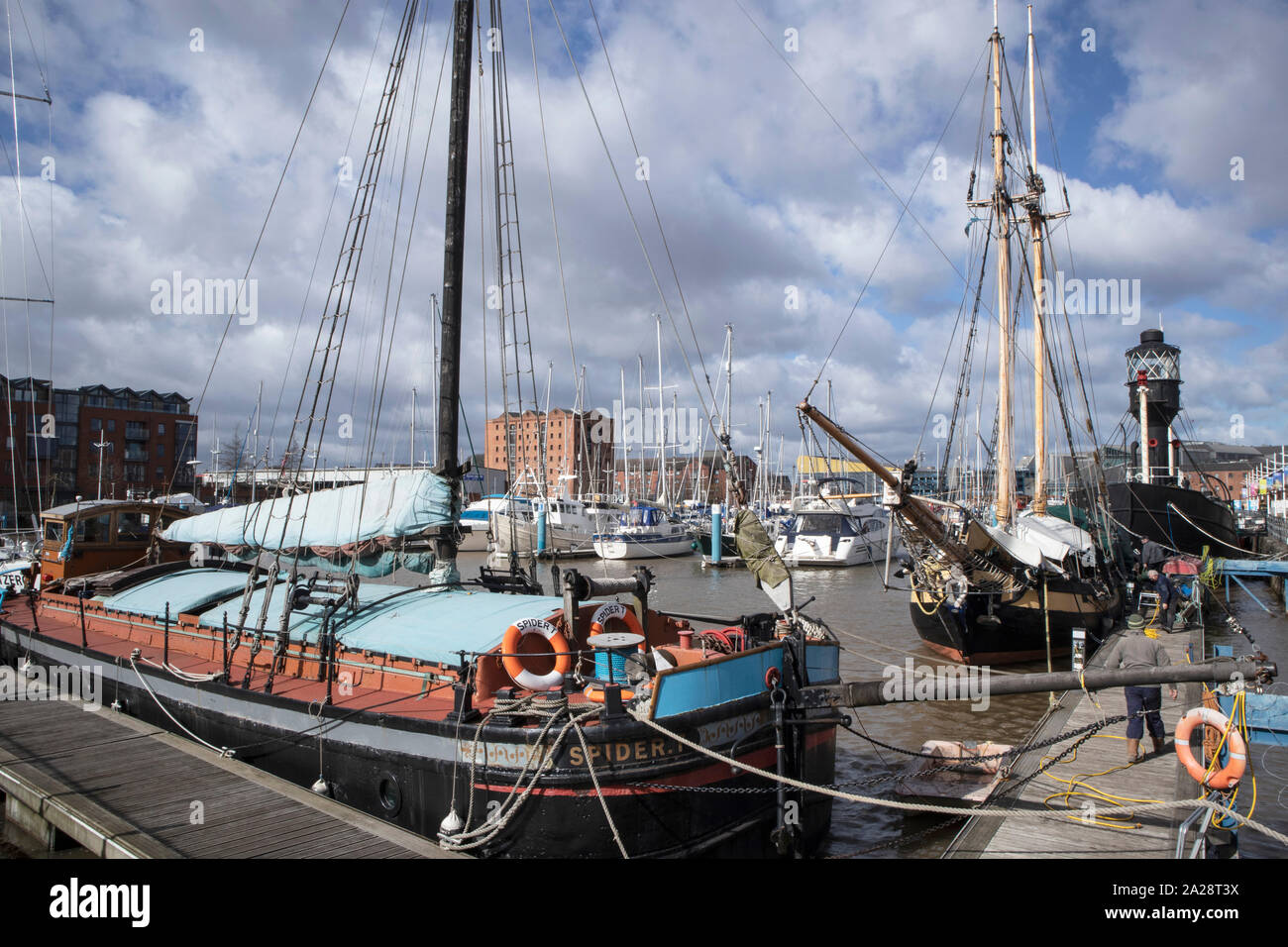 Hull Marina, East Yorkshire Foto Stock