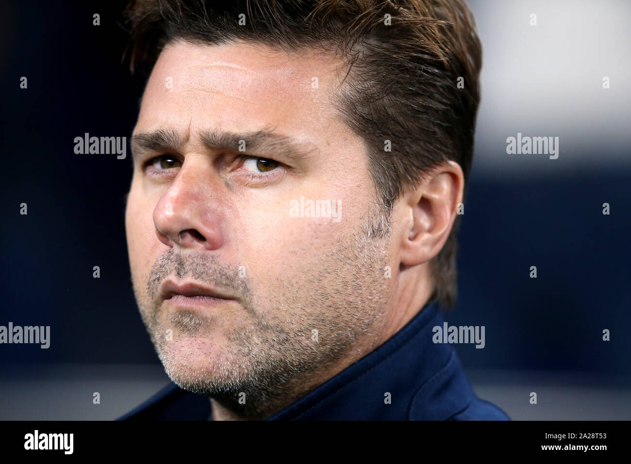 Tottenham Hotspur manager Mauricio Pochettino durante la UEFA Champions League a Tottenham Hotspur Stadium, Londra. Foto Stock