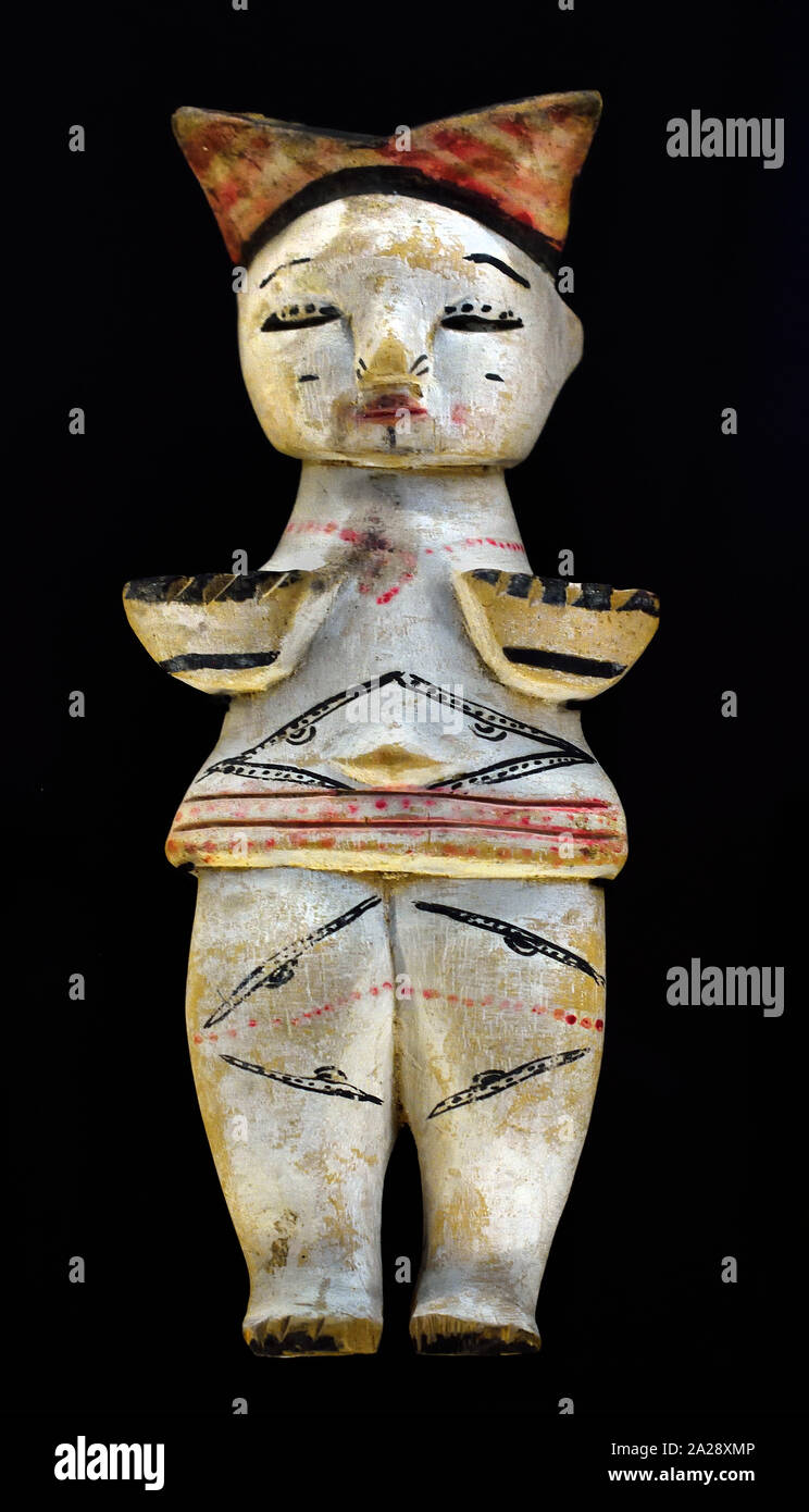 Bambola di fertilità del XX secolo da Igbo e ibibio Africa - Africa occidentale - Nigeria, Foto Stock