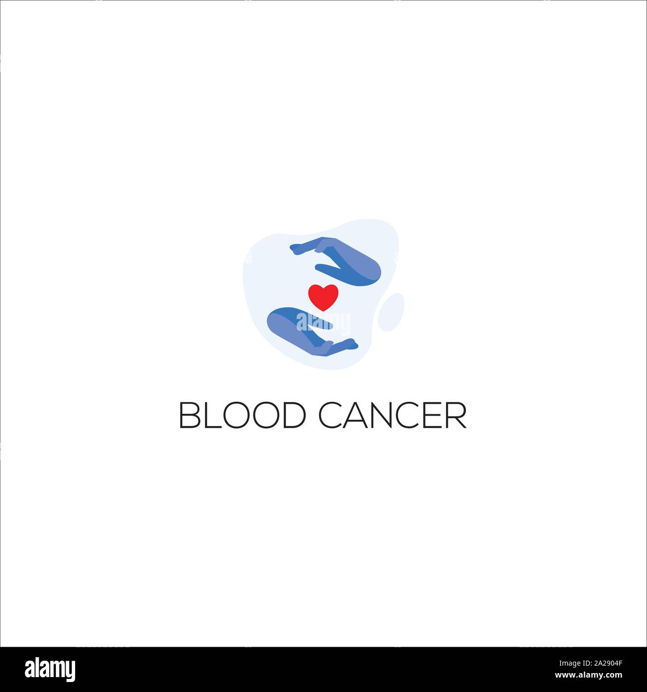 Cancro icona vettore modello di disegno. I tumori del sangue logo design. Illustrazione Vettoriale