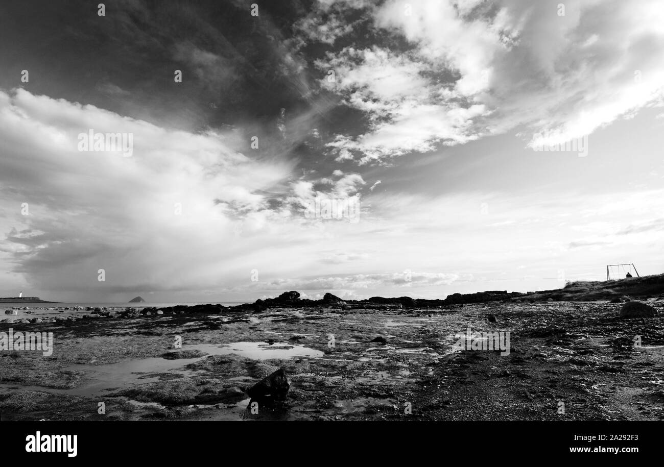 Faro Pladda, vicino Kildonan, Arran, costa ovest della Scozia, Regno Unito Foto Stock