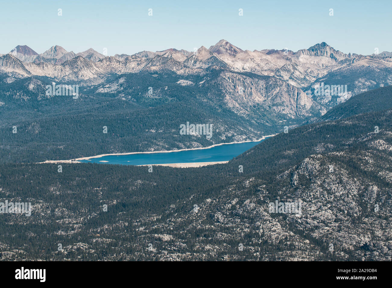 Paesaggio di montagna durante le escursioni in Sierra NF 3 Foto Stock