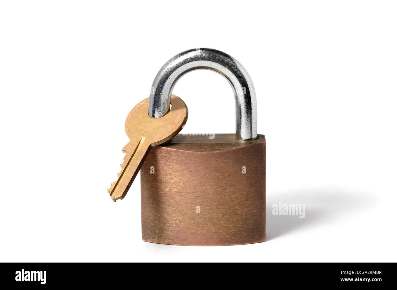 Catch-22, illustrata da un lucchetto bloccando la sua propria chiave Foto Stock