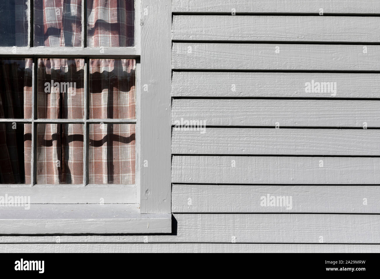 Clapboard schierata, Casa Russell-Colbath Registro Nazionale dei Luoghi Storici 1831, New Hampshire Foto Stock