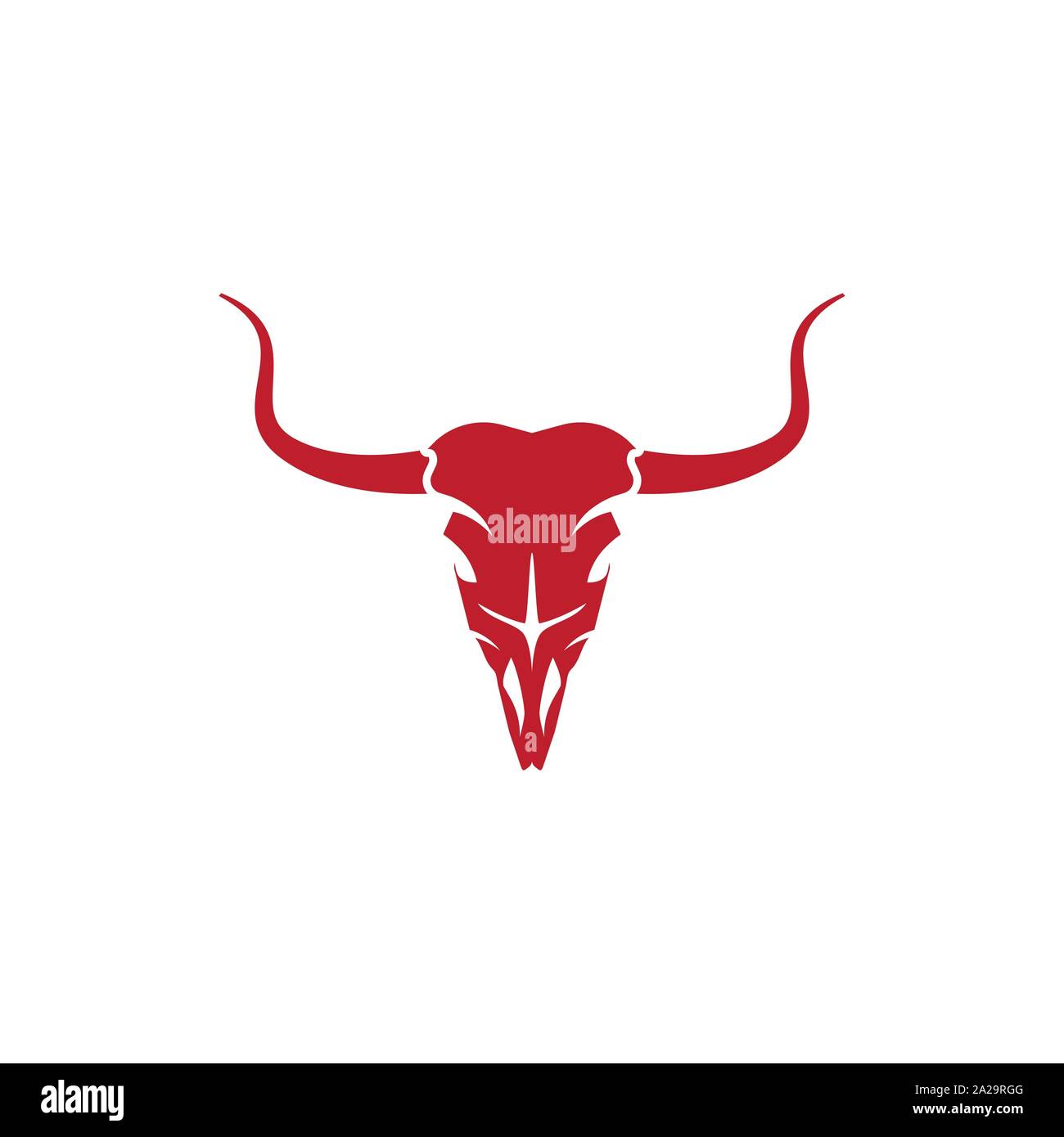 Bull cranio icona vettore illustrazione del modello di progettazione Illustrazione Vettoriale