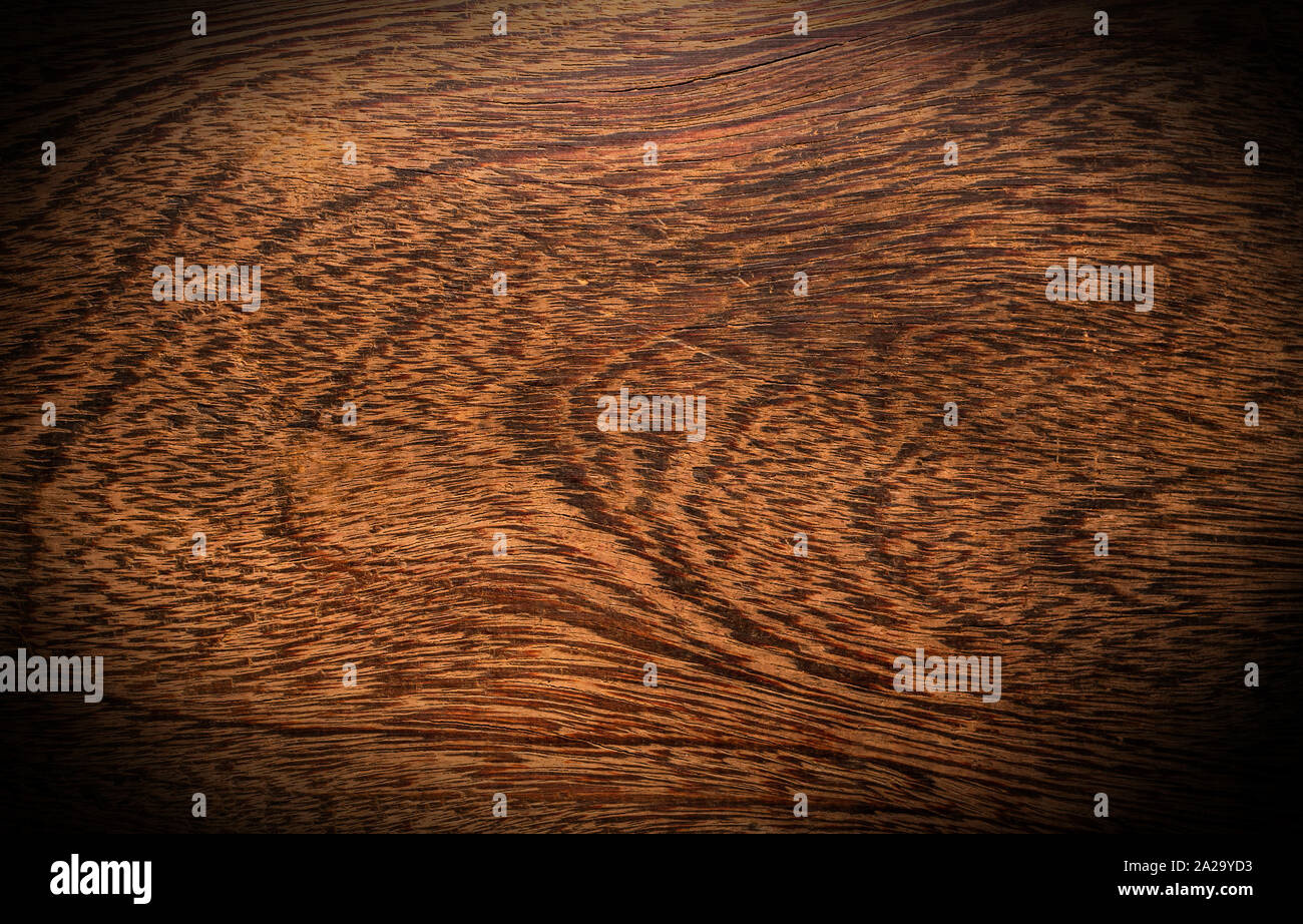 Il disco di legno marrone closeup texture macro Foto Stock