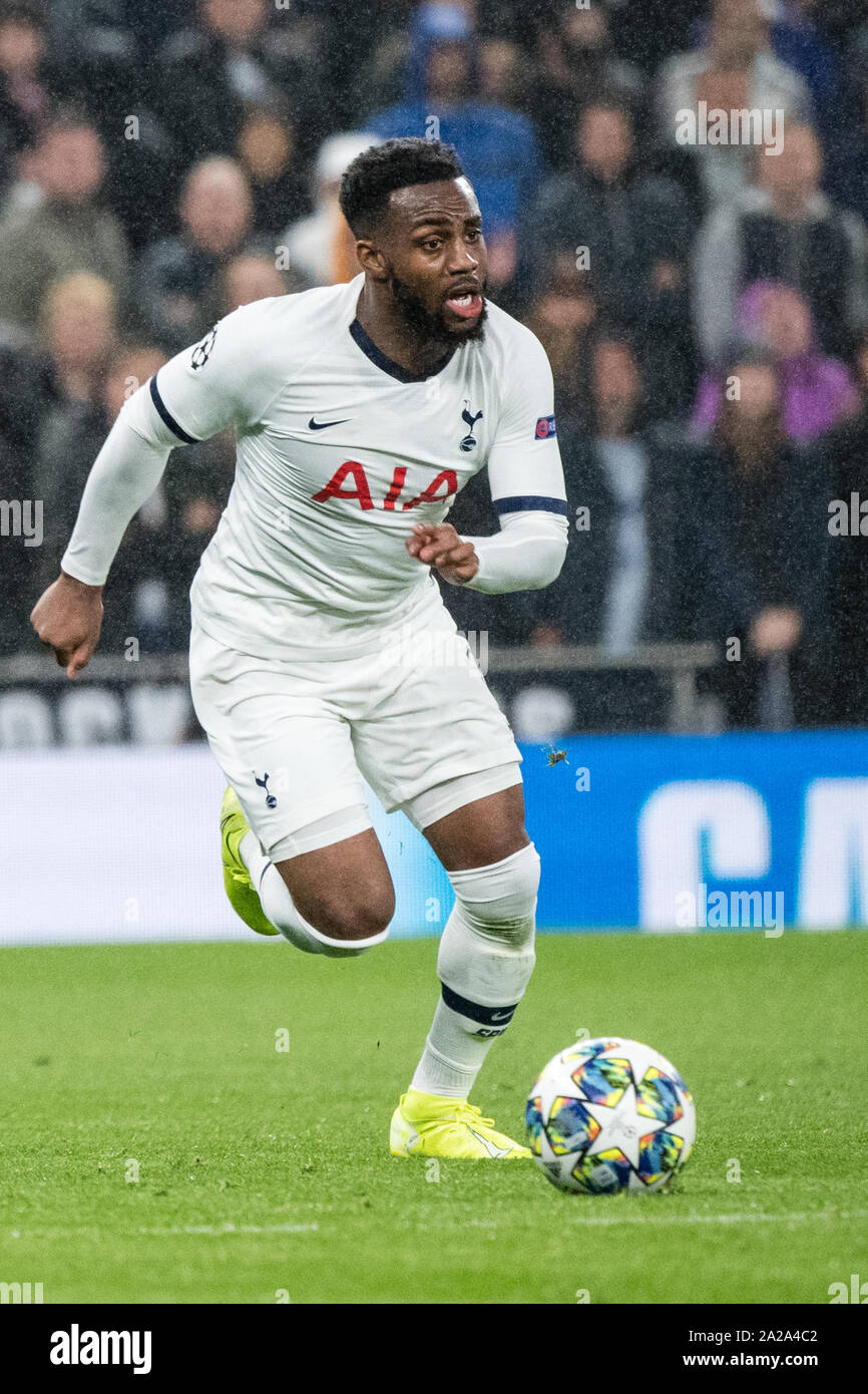 Londra, Regno Unito. 01 ott 2019. Calcio: Champions League Tottenham Hotspur - FC Bayern Monaco, fase di gruppo, gruppo B, seconda giornata a Tottenham Hotspur Stadium. Danny Rose di Tottenham gioca la palla. Credito: Matthias esitano di fronte/dpa/Alamy Live News Foto Stock
