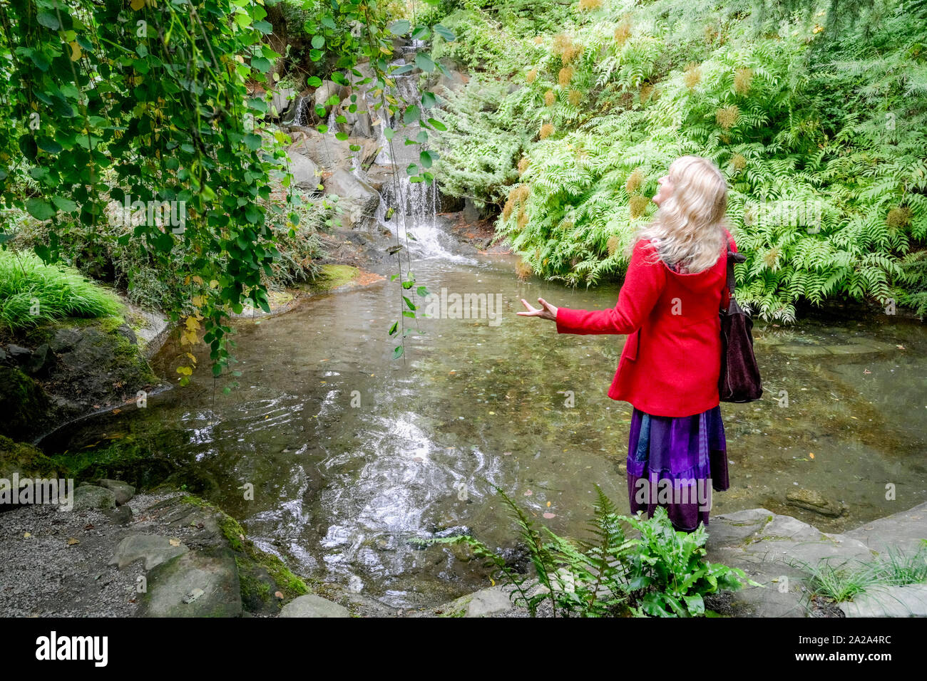 VanDusen Botanical Garden, Vancouver, British Columbia, Canada. Foto Stock