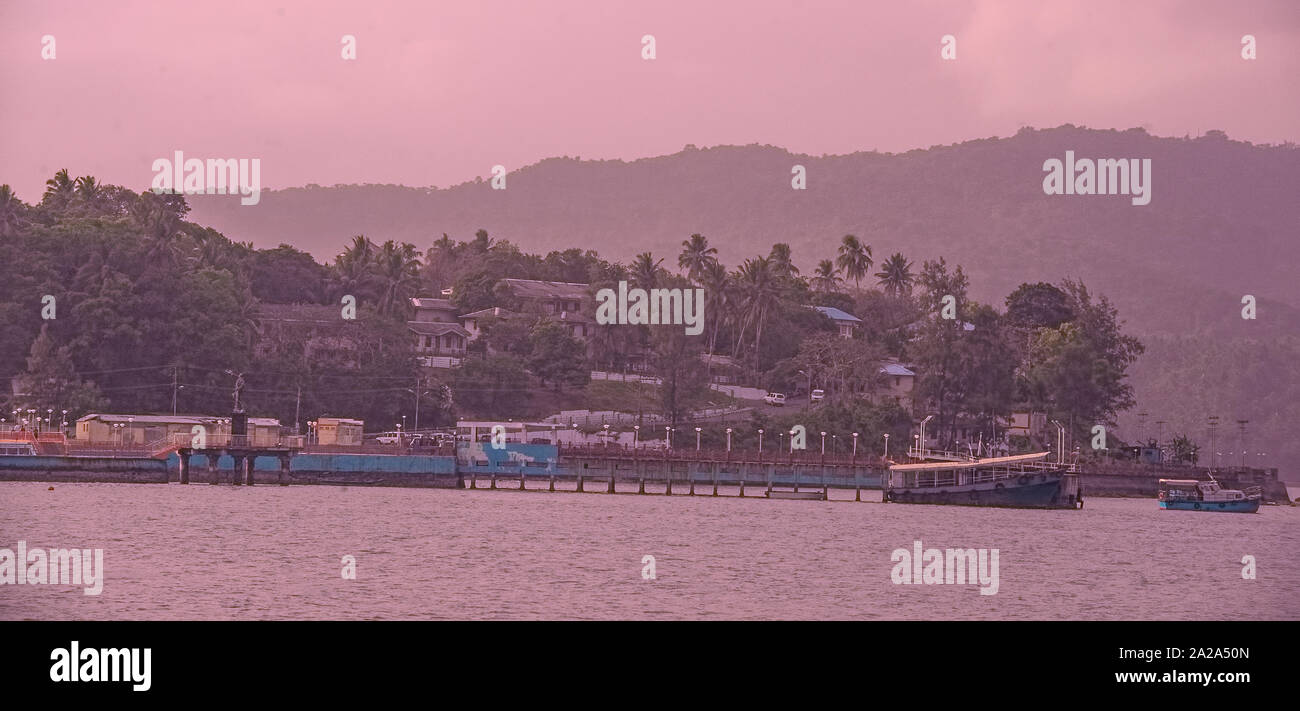 Port Blair,Jelly per interisland traghetti,Isole Andaman,l'India. Foto Stock