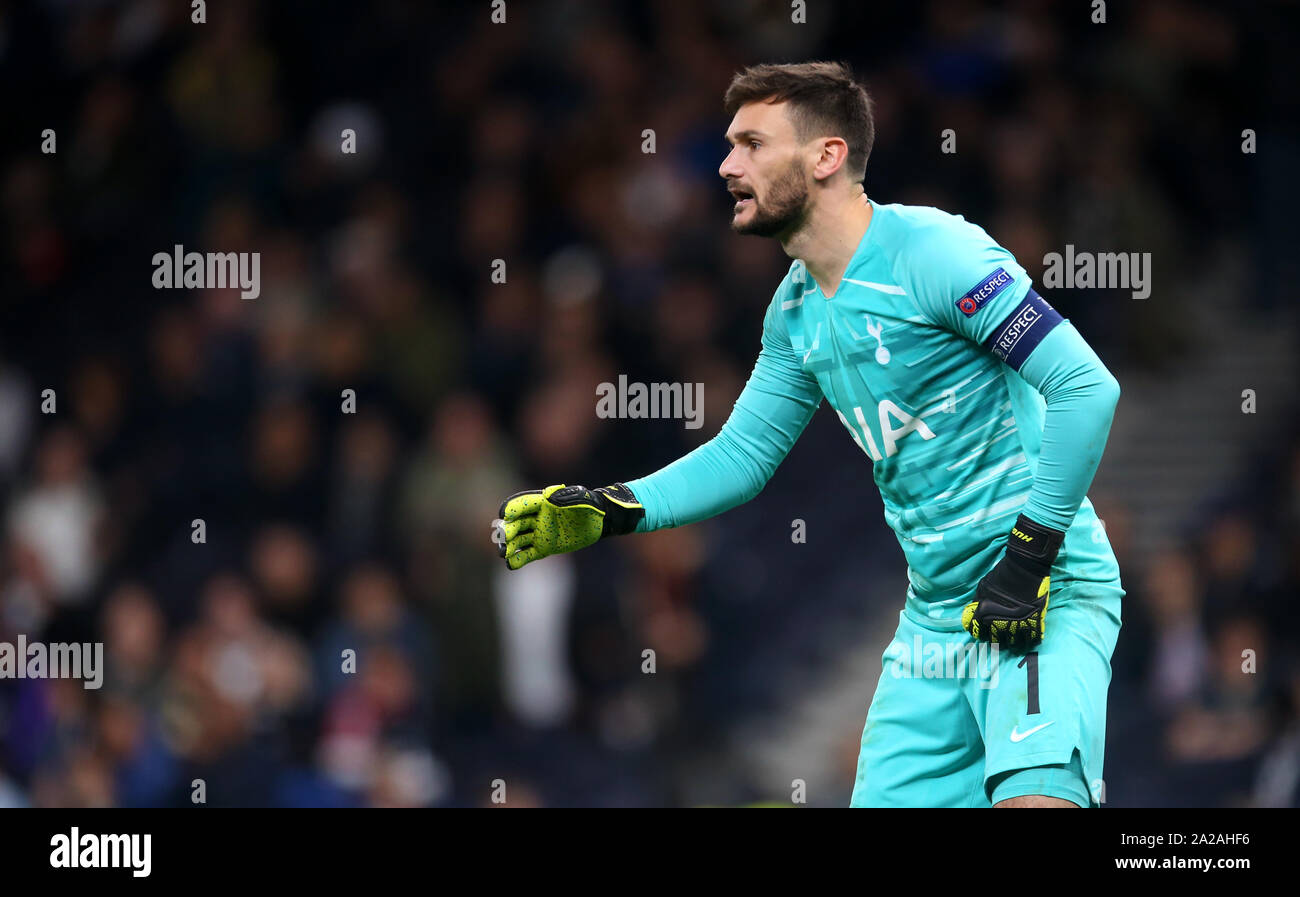 Tottenham Hotspur portiere Hugo Lloris durante la UEFA Champions League a Tottenham Hotspur Stadium, Londra. Foto Stock