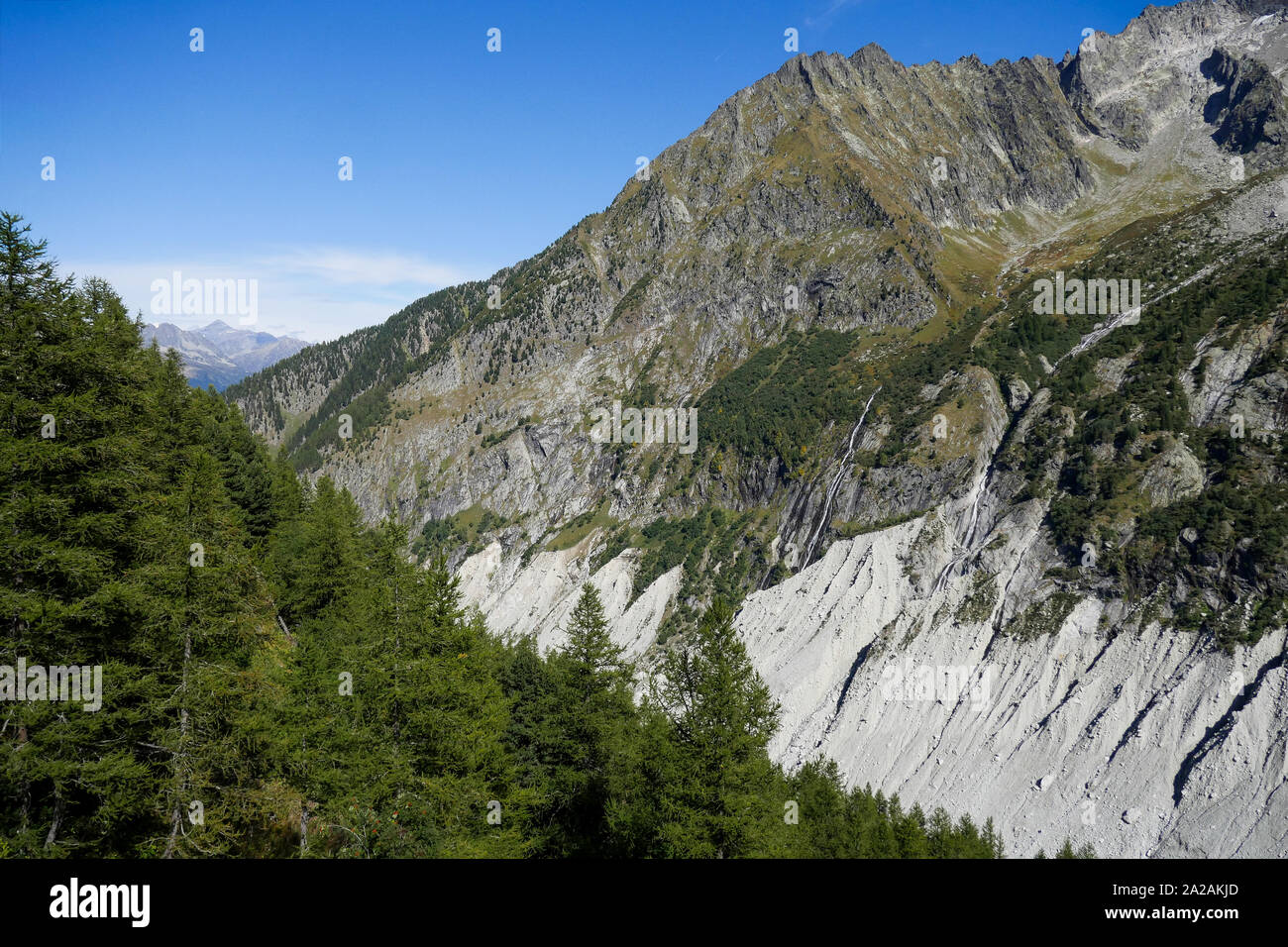 Il mare di ghiaccio, Mer de Glace, Chamonix-Mont-Blanc, Alta Savoia, Francia Foto Stock