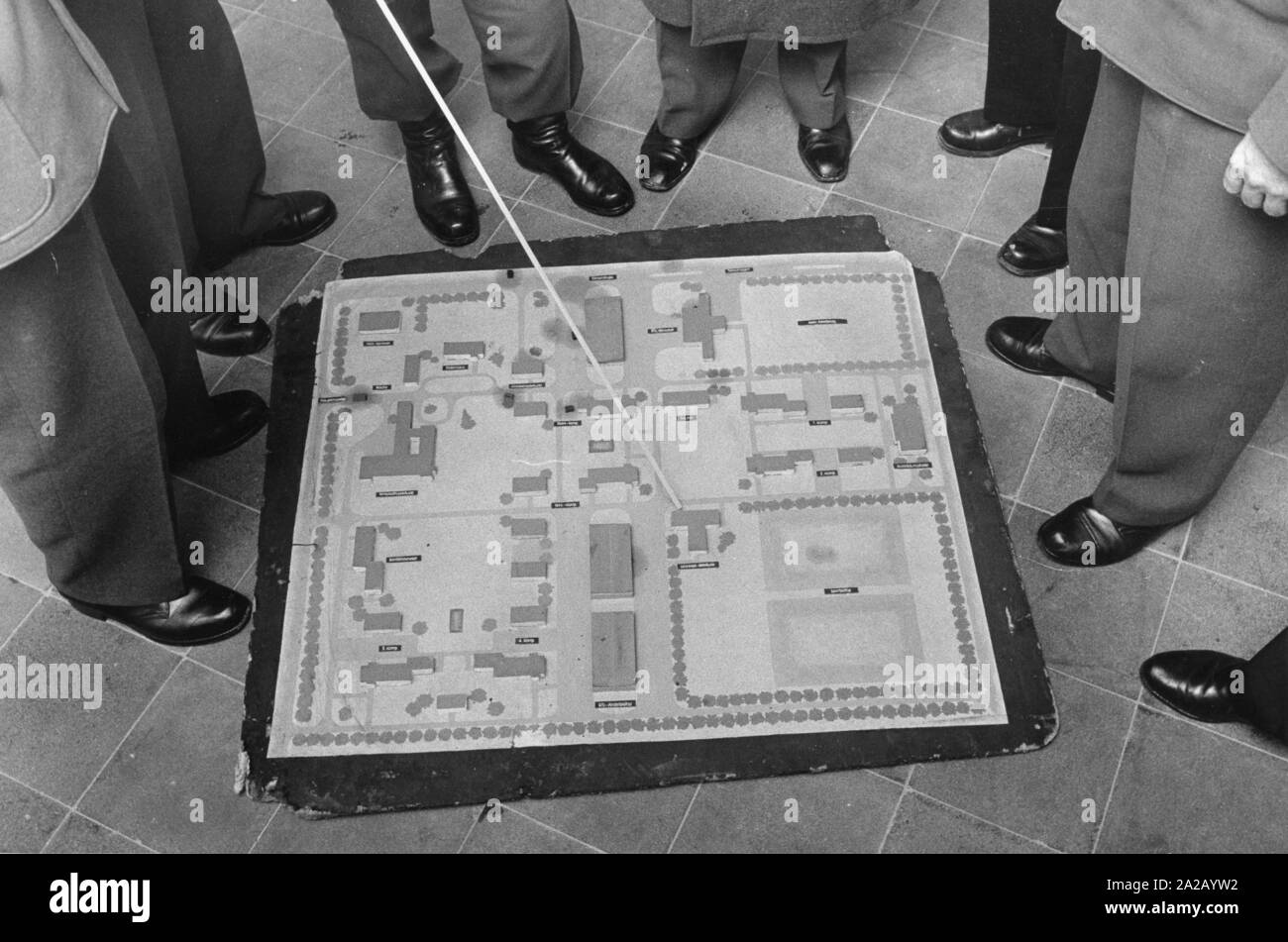 Il modello mostrato è usato per insegnare la tutela della proprietà nella difesa della scuola di MAD. Foto Stock