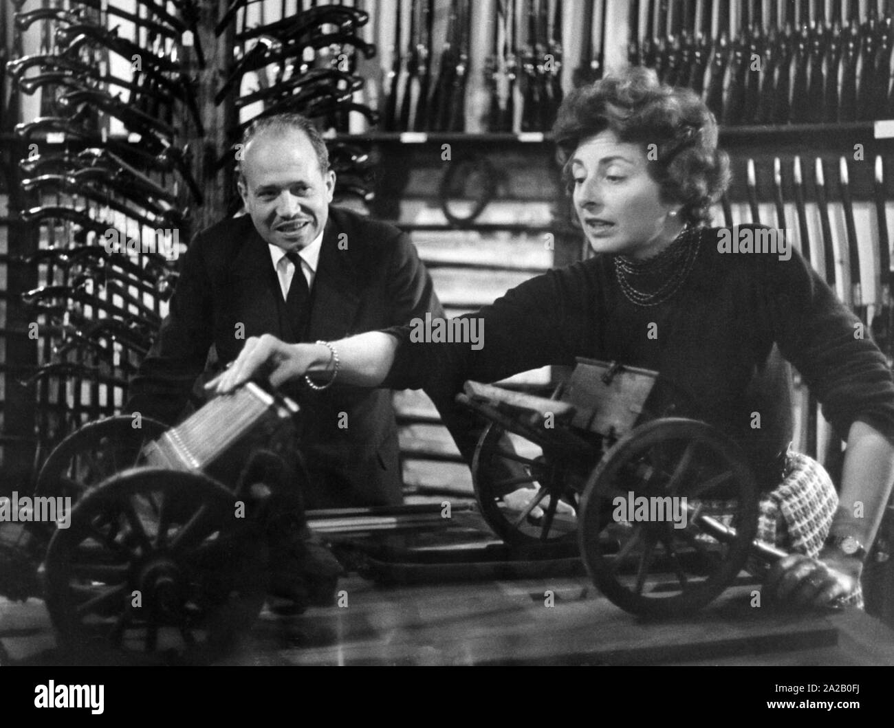 Il principe Franz Josef II del Liechtenstein con la moglie Georgina. Foto Stock