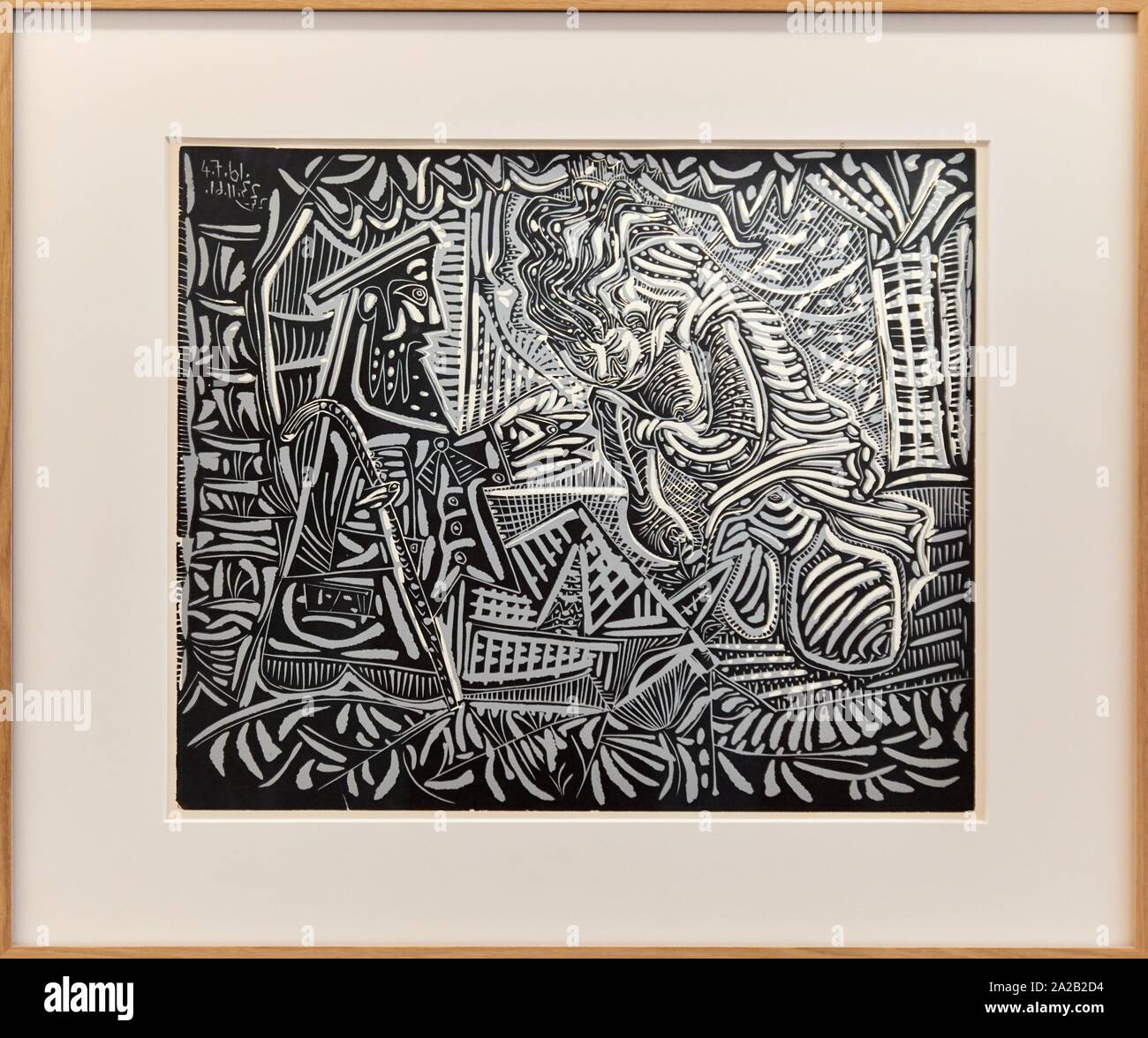"Variazione sur " Le Dejeuner sur l'herbe' de manet", 1961, Pablo Picasso, il Museo di Picasso, Parigi, Francia, Europa Foto Stock