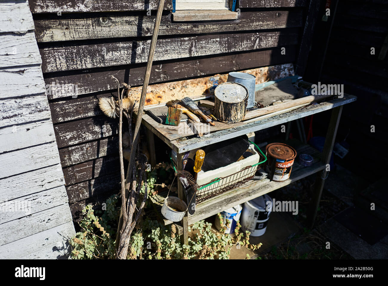 Dungerness Art Studio Foto Stock