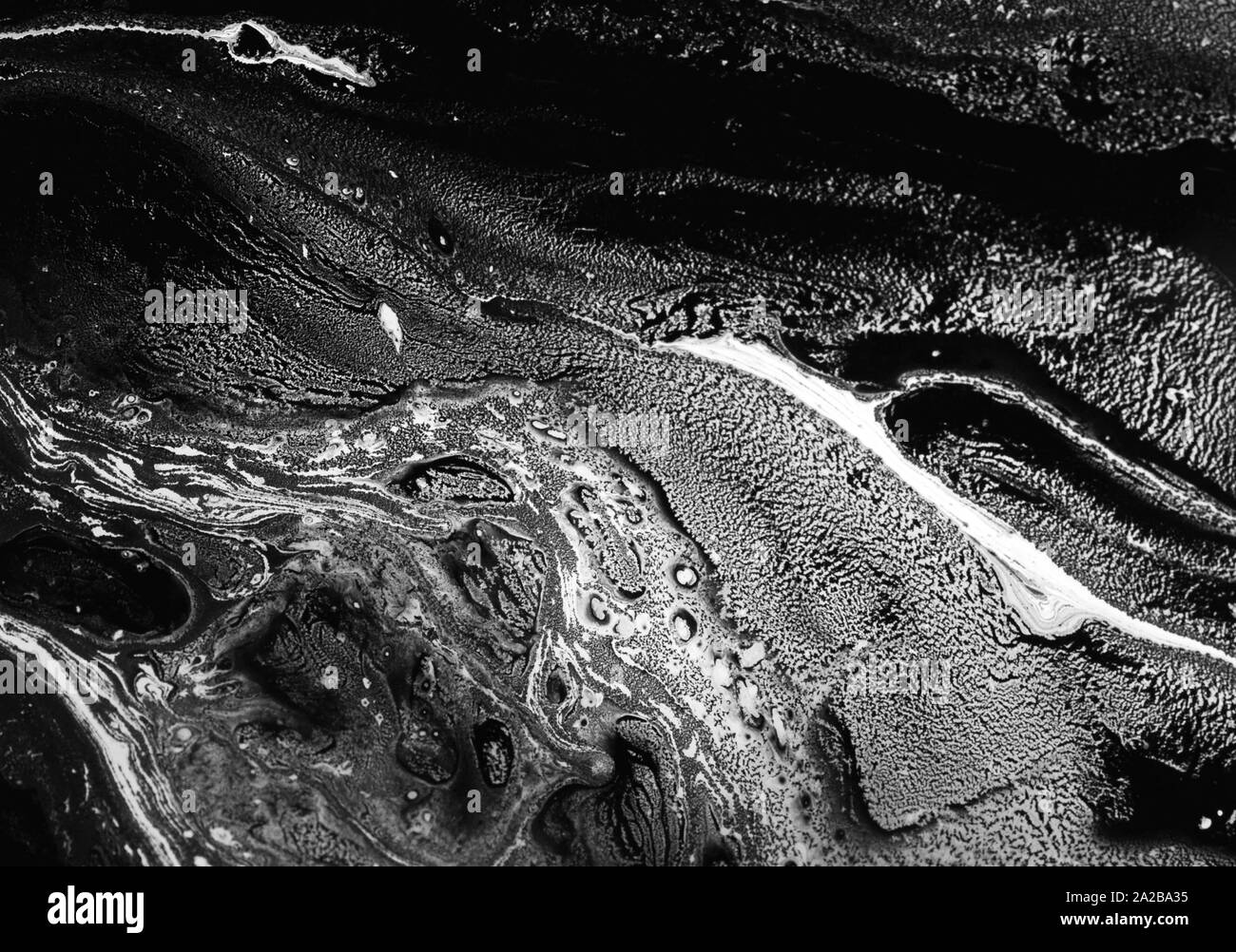 Il vettore in marmo bianco e nero sfondo astratto. Modello di liquido. Grunge texture vettoriali Foto Stock