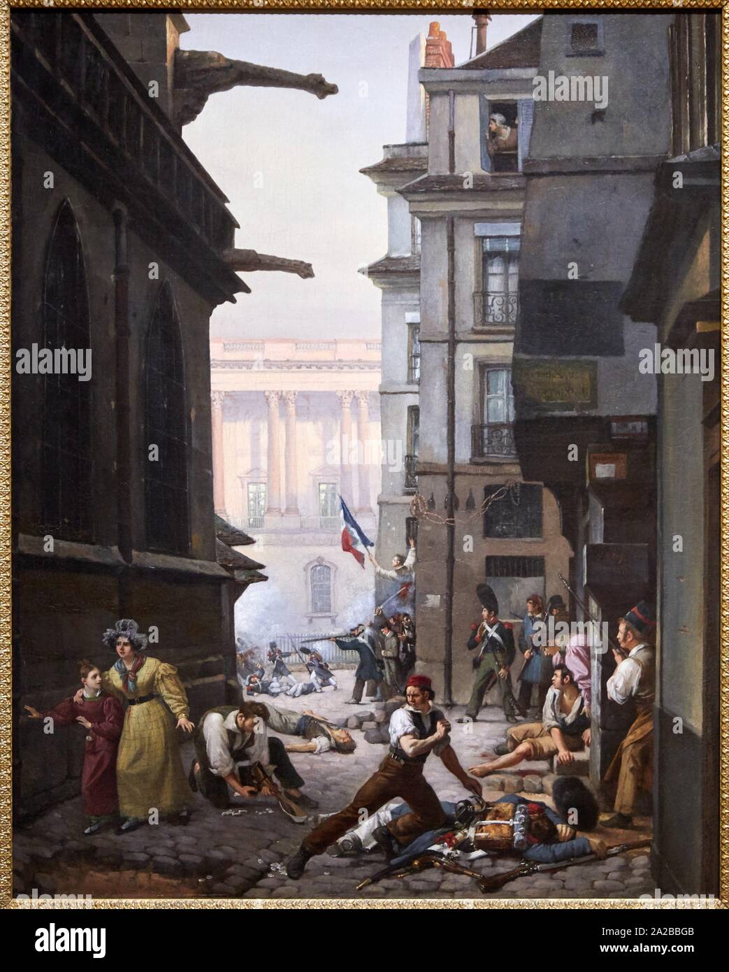 '''Épisode du 29 juillet 1830, au matin", 1831, Paolo Carpentier, Petit Palais Musée des Beaux Arts de la Ville de Paris, Francia, Europa Foto Stock